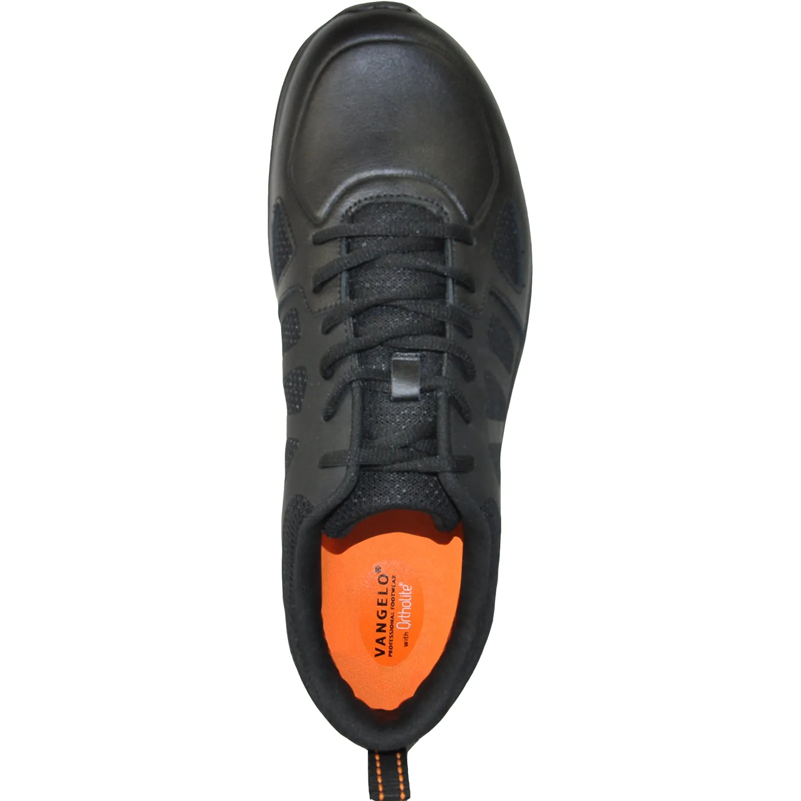 VANGELO Men Slip Resistant Shoe NICK-1 Black  - Wide Width Available Affordable Work Boots