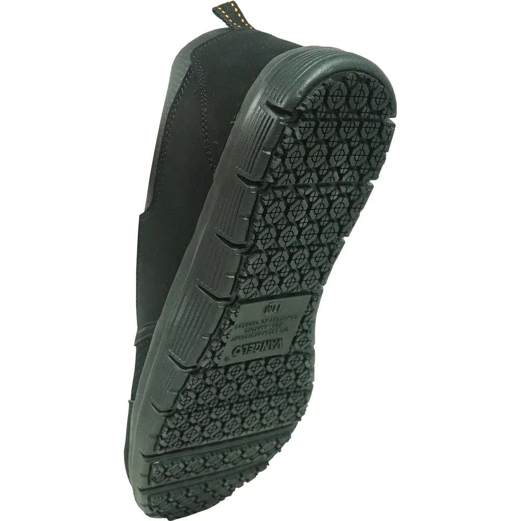 VANGELO Men Slip Resistant Shoe NICK-2 Black Work Boots Shoe Laces