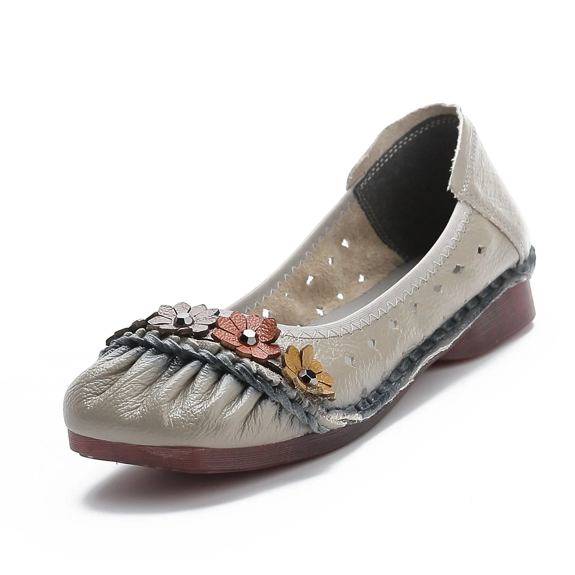 Genuine Leather Women Shoes Casual Luxury Brand Ladies Loafers Bottega Loafers