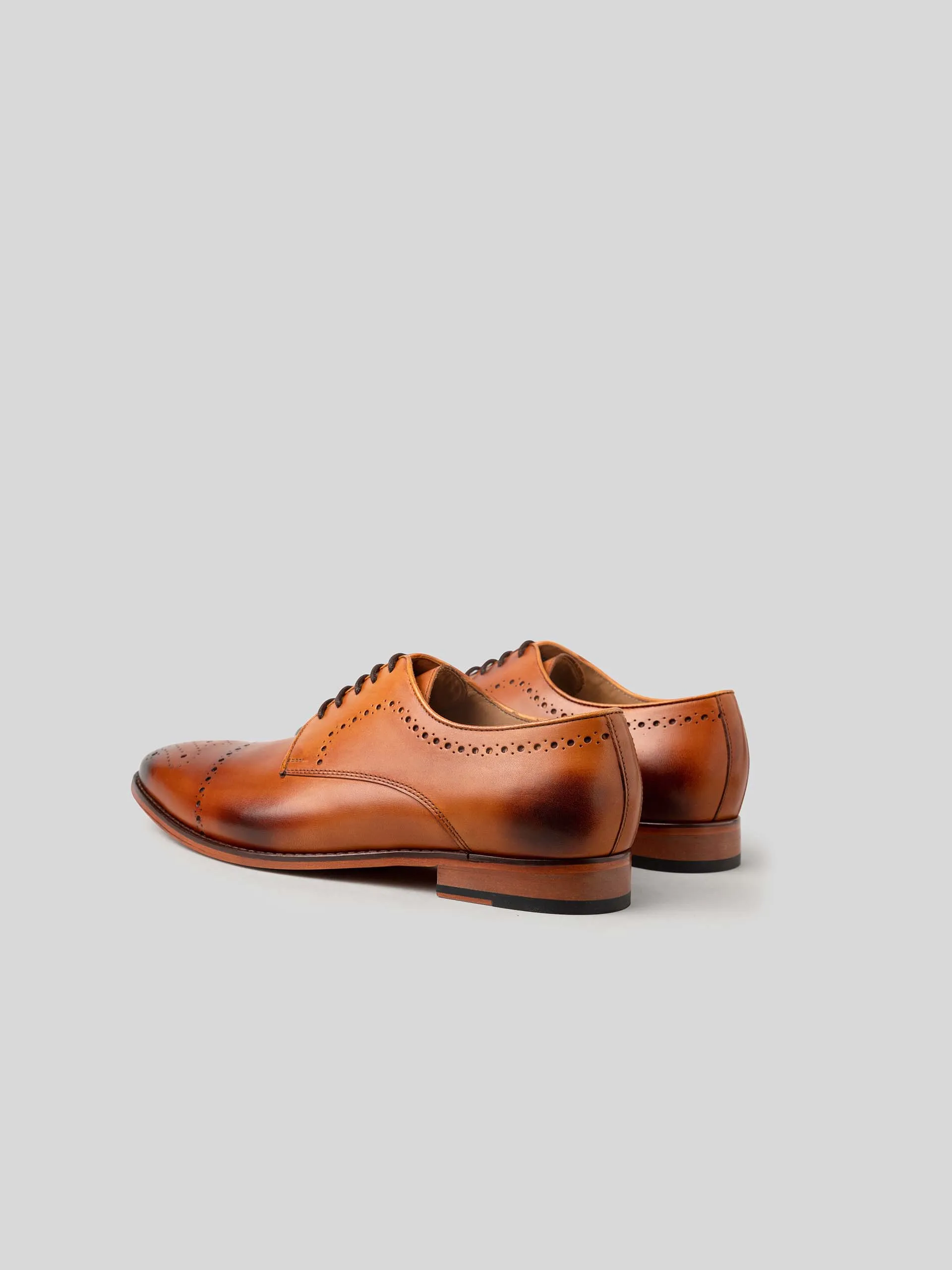 Marshall Derby with Perforations - Tan Alexander Wang Loafers