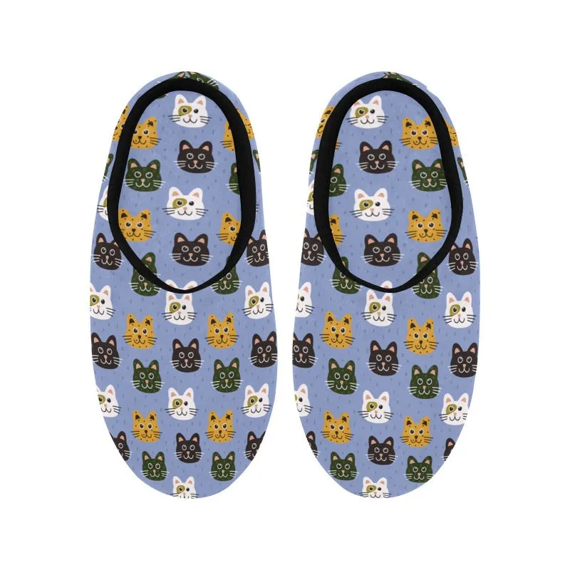 Ugly Slippers Women's Cat Lover Slippers Blue