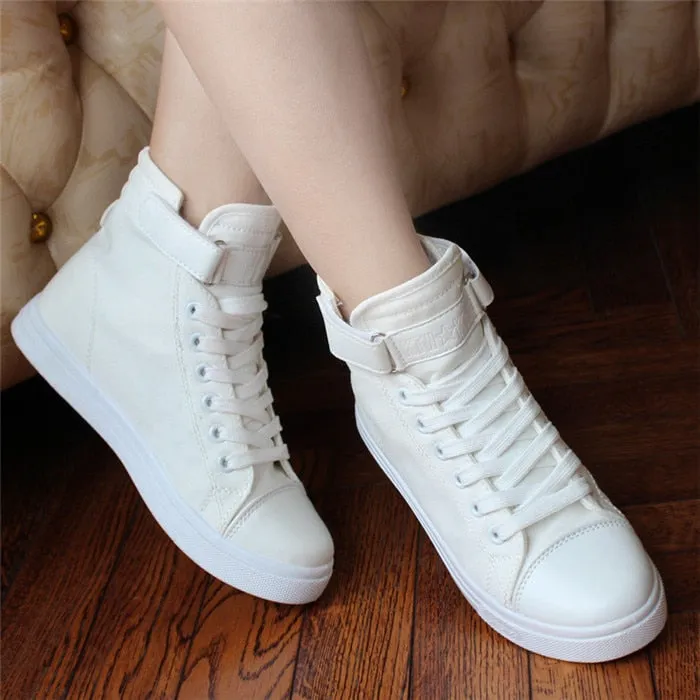 Campo Leather Sneakers Vulcanize Shoes White Denim Sneakers