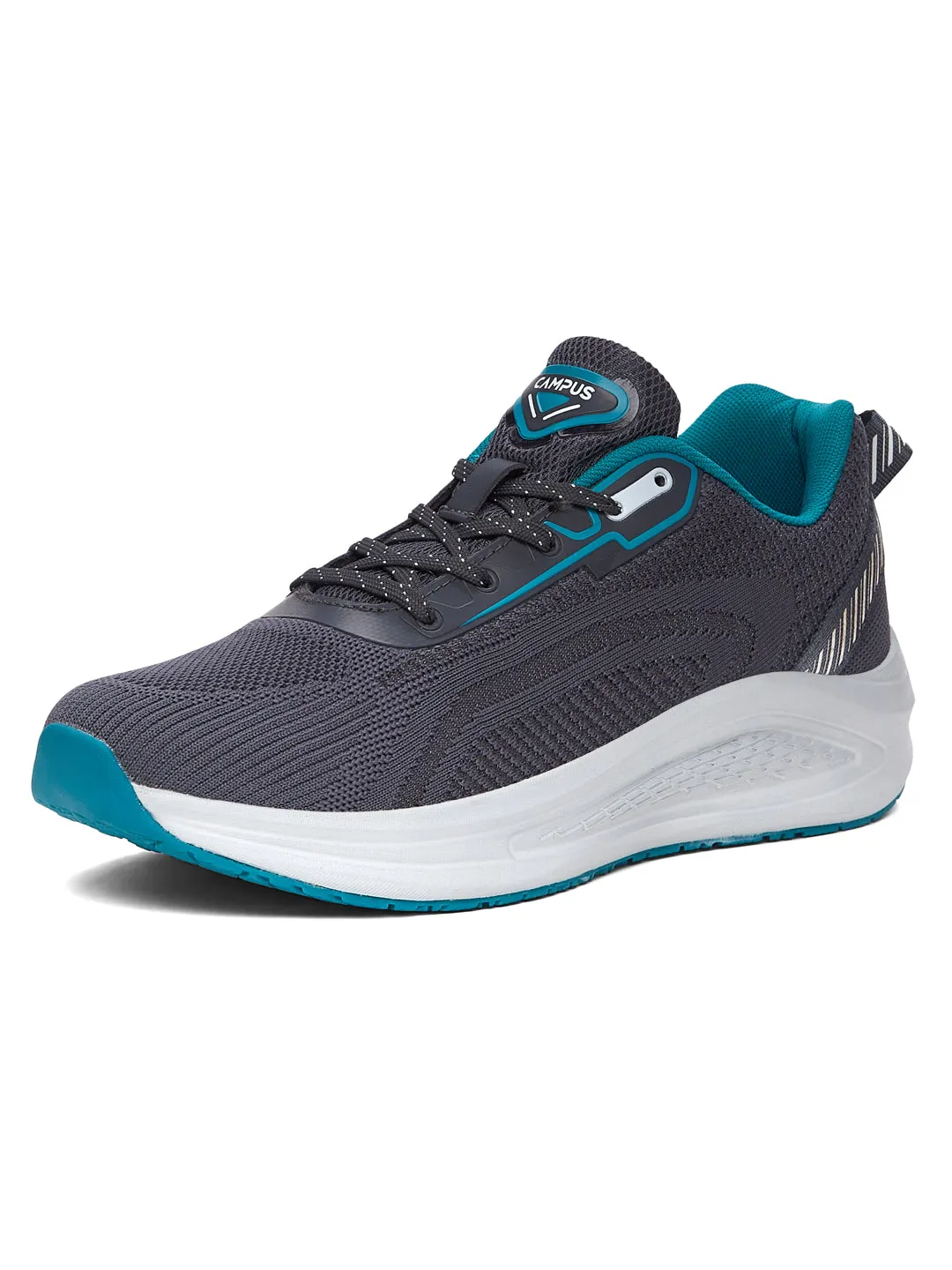 PLUSH Grey Men's Running Shoes Best Shoe For Long Distance Running