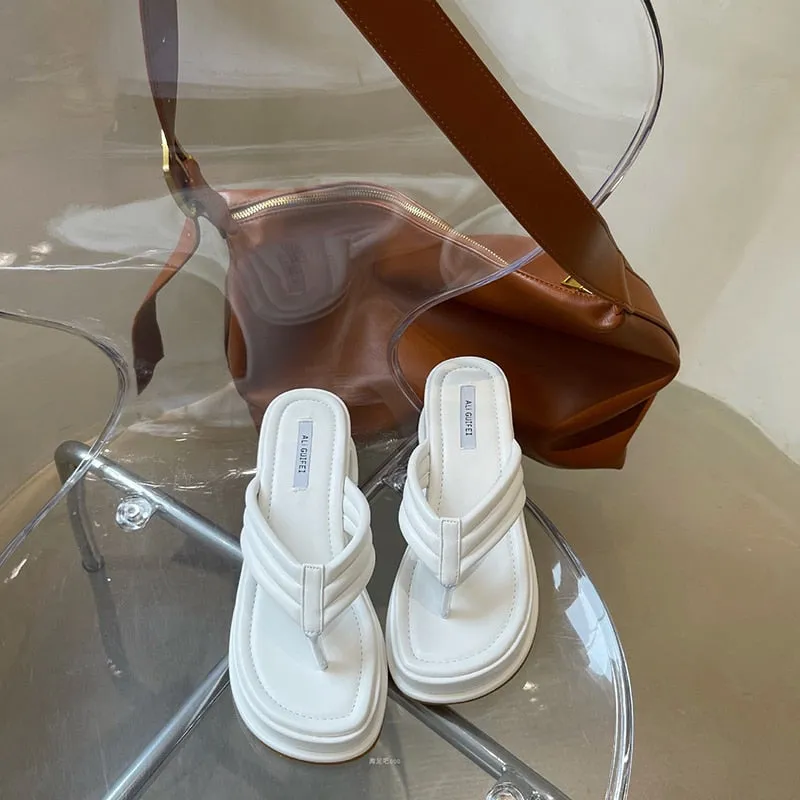 Wedge Platform Slip-On Outdoor Sandals Nicole Miller Slippers