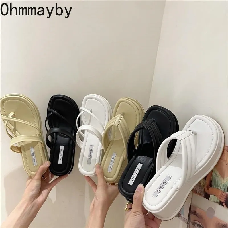 Wedge Platform Slip-On Outdoor Sandals Goodfellows Slippers