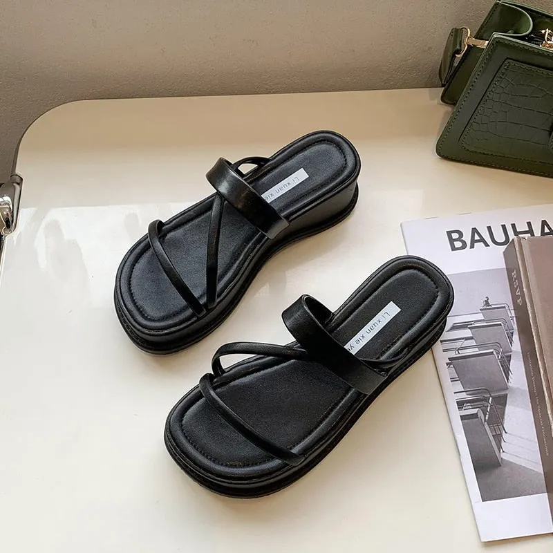 Wedge Platform Slip-On Outdoor Sandals Bing Slippers