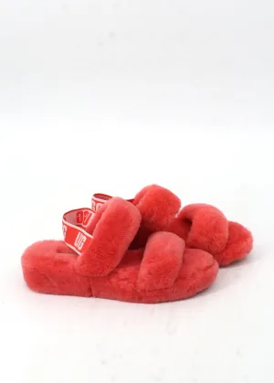 Bottom Of Slippers Women's Fur Slippers,Coral