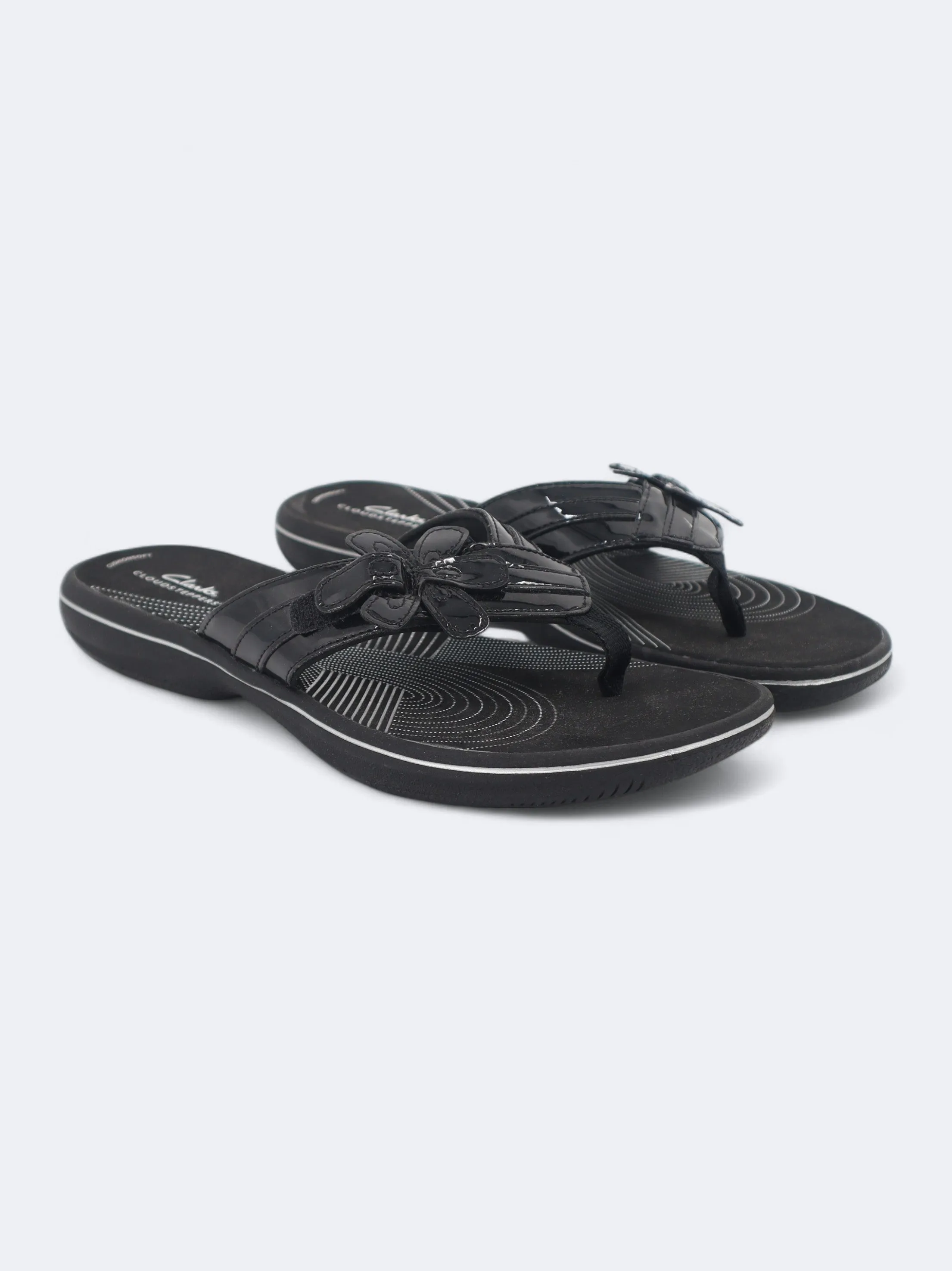 Hmart Slippers Women's Glossy Slippers,Black