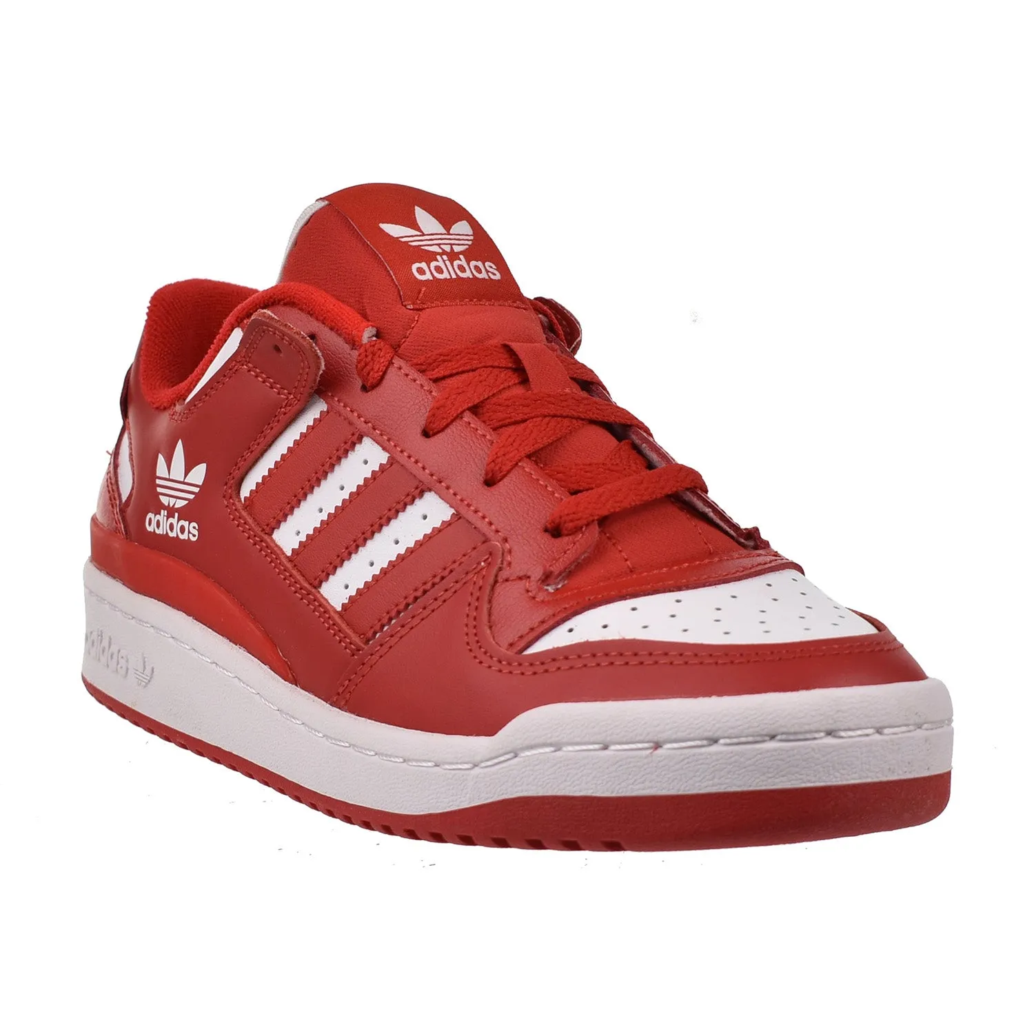 Adidas Forum Low CL Men's Shoes Scarlet-White Adidas Shoes Nmd R1
