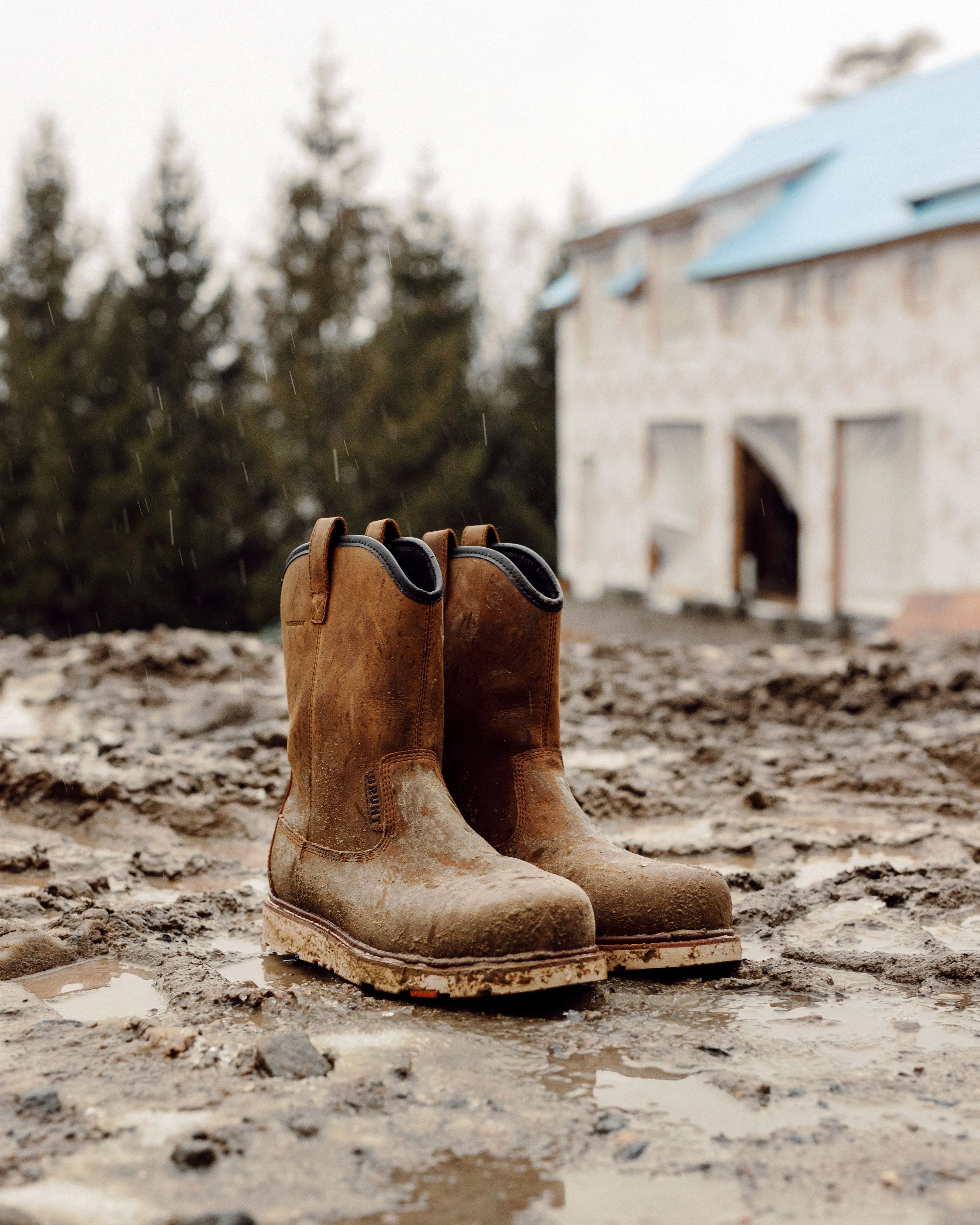 A Width Work Boots 'Brunt' Men's 9" The Bolduc EH WP Comp Toe - Brown