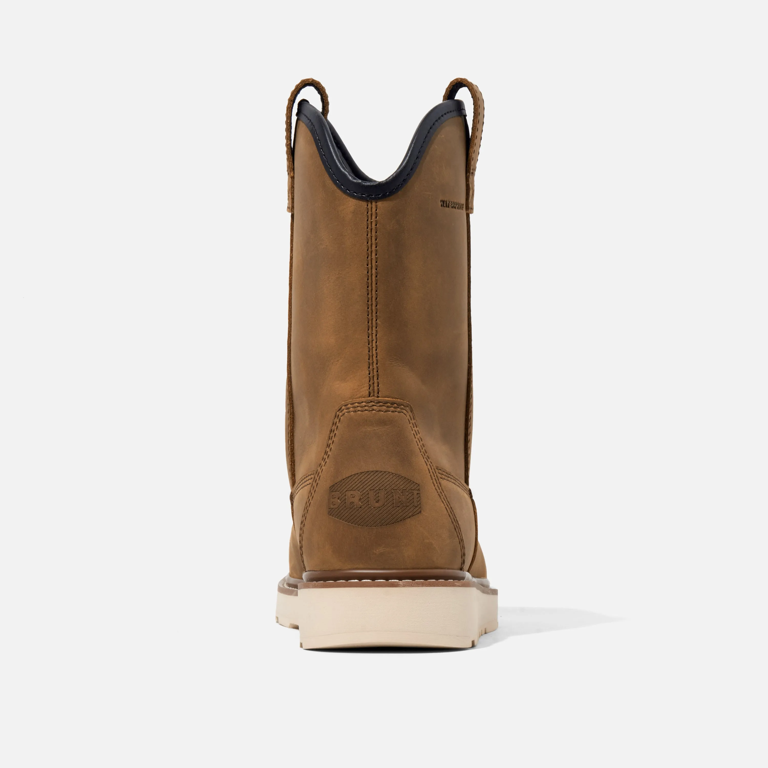 Soft Toe Work Boots Near Me 'Brunt' Men's 9" The Bolduc EH WP Comp Toe - Brown