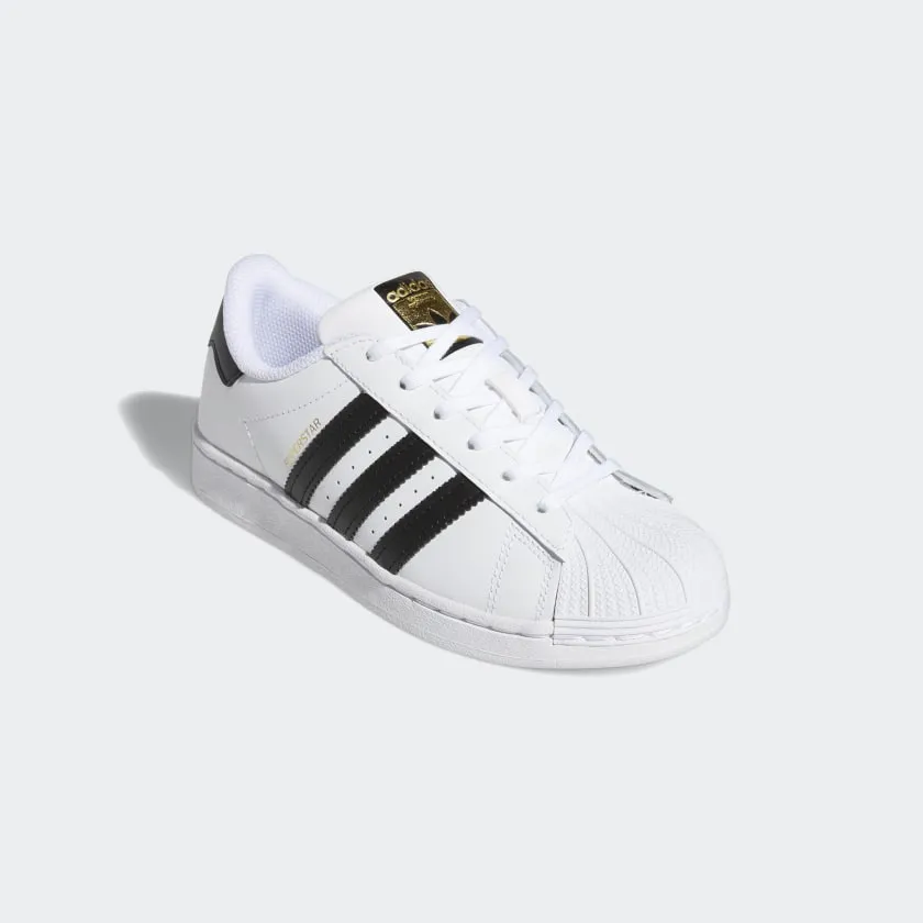 Adidas - Kids Superstar White BA8378 Adidas Originals Canvas Shoes