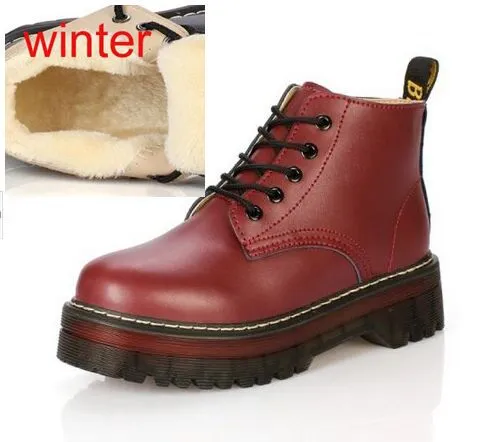 Faux Patent Leather Oxfords Women Lace Up Boots Combat Punk Ankle Boots platform oxfords shoes size 35-40 C068