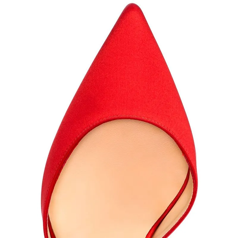 Wooden Heel Sandals Women Red Heels Point Toe Bandage Stiletto Prom Wedding Shoes