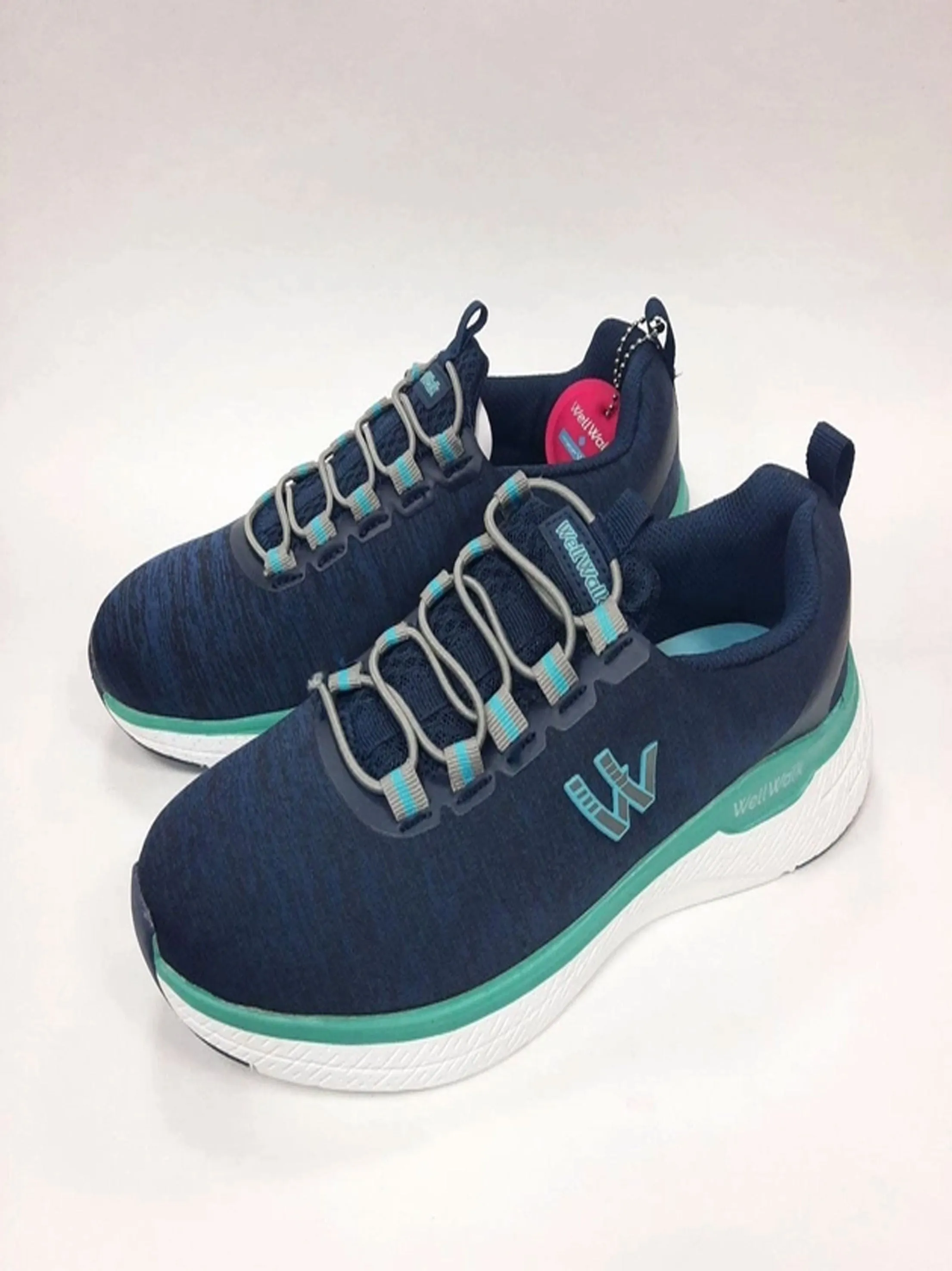 Sports Shoes Running Women's Brand Logo-Print ColorBlock Running Shoes,Navy