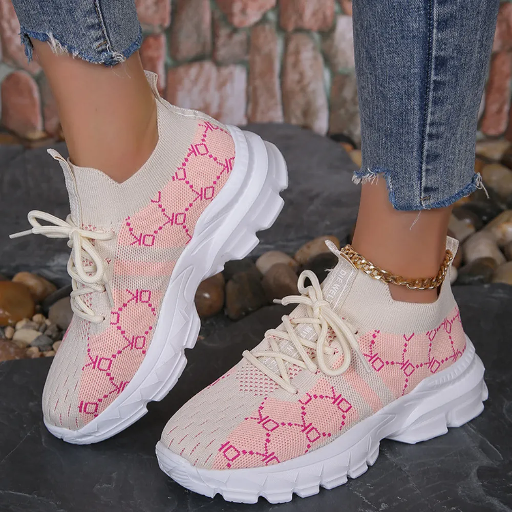 Women's Breathable Canvas Sneakers Mesh Lace Up Flat Shoes Fashion Casual Lightweight Running Sports Shoes Sneakers Size 11 Wide