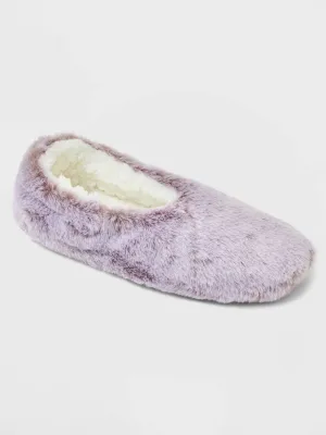 Hello Kitty Slippers Forever 21 Women's Faux Fur Slippers,Light Purple