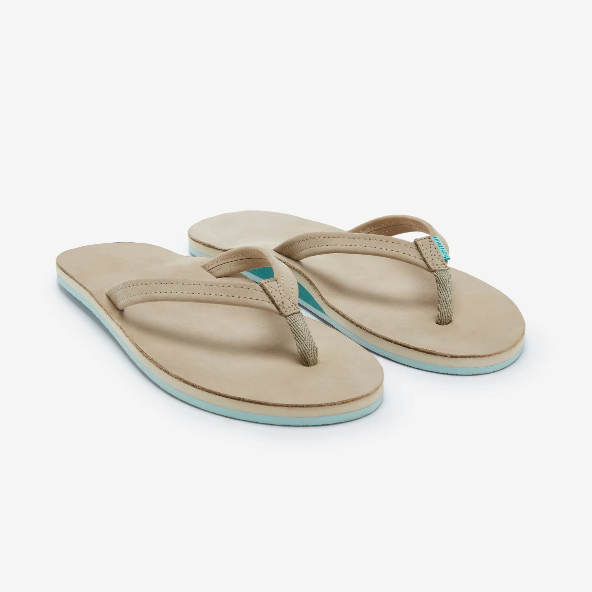 Women's Fields | Taupe / Sea Glass Flip Flops Smell