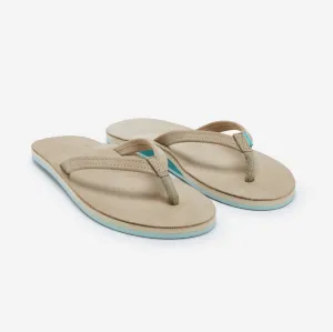 Flip Flops With Zipper Pocket Women's Fields | Taupe / Sea Glass