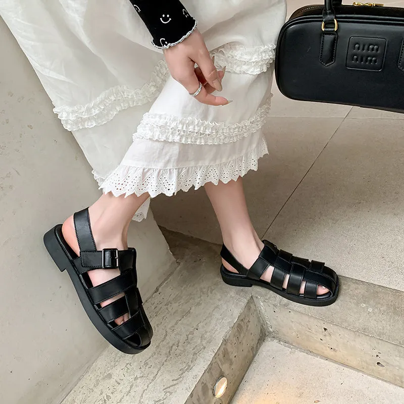 Womens Fisherman Flat Shoe Strappy Close-toe Sandals Diba True Sandals