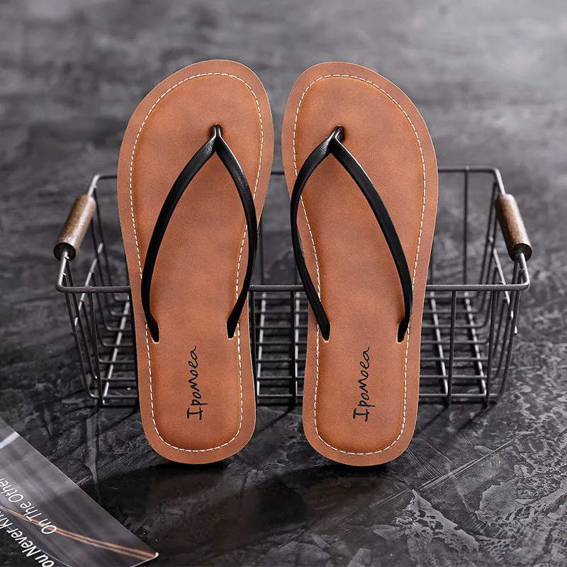 Women's Flat Slides for Summer Beachwear Kitten Heel Slides