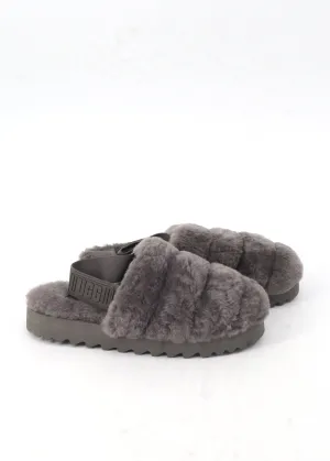 Huggy Wuggy Slippers Women's Fur Slippers,Grey