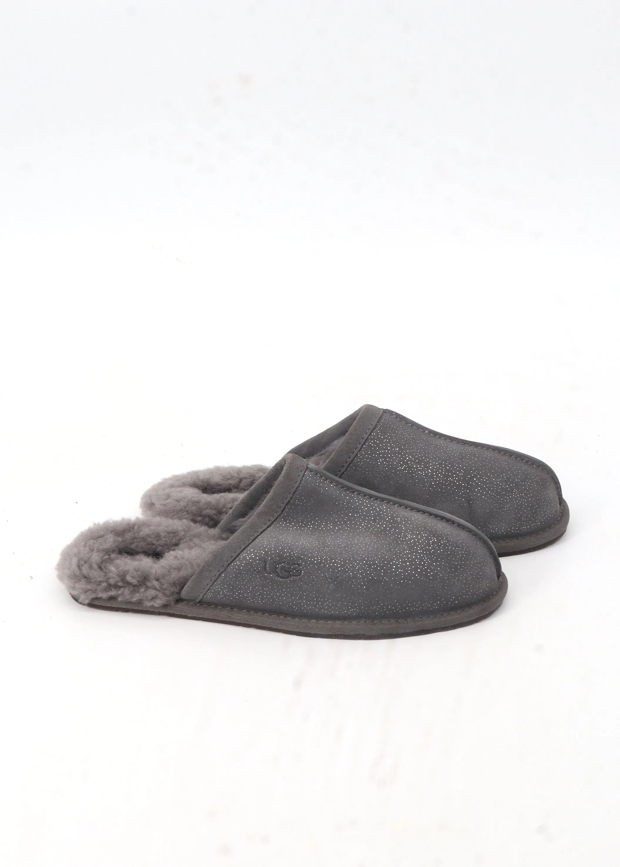Foal Slippers Falling Off Women's Glitter Slippers,Grey