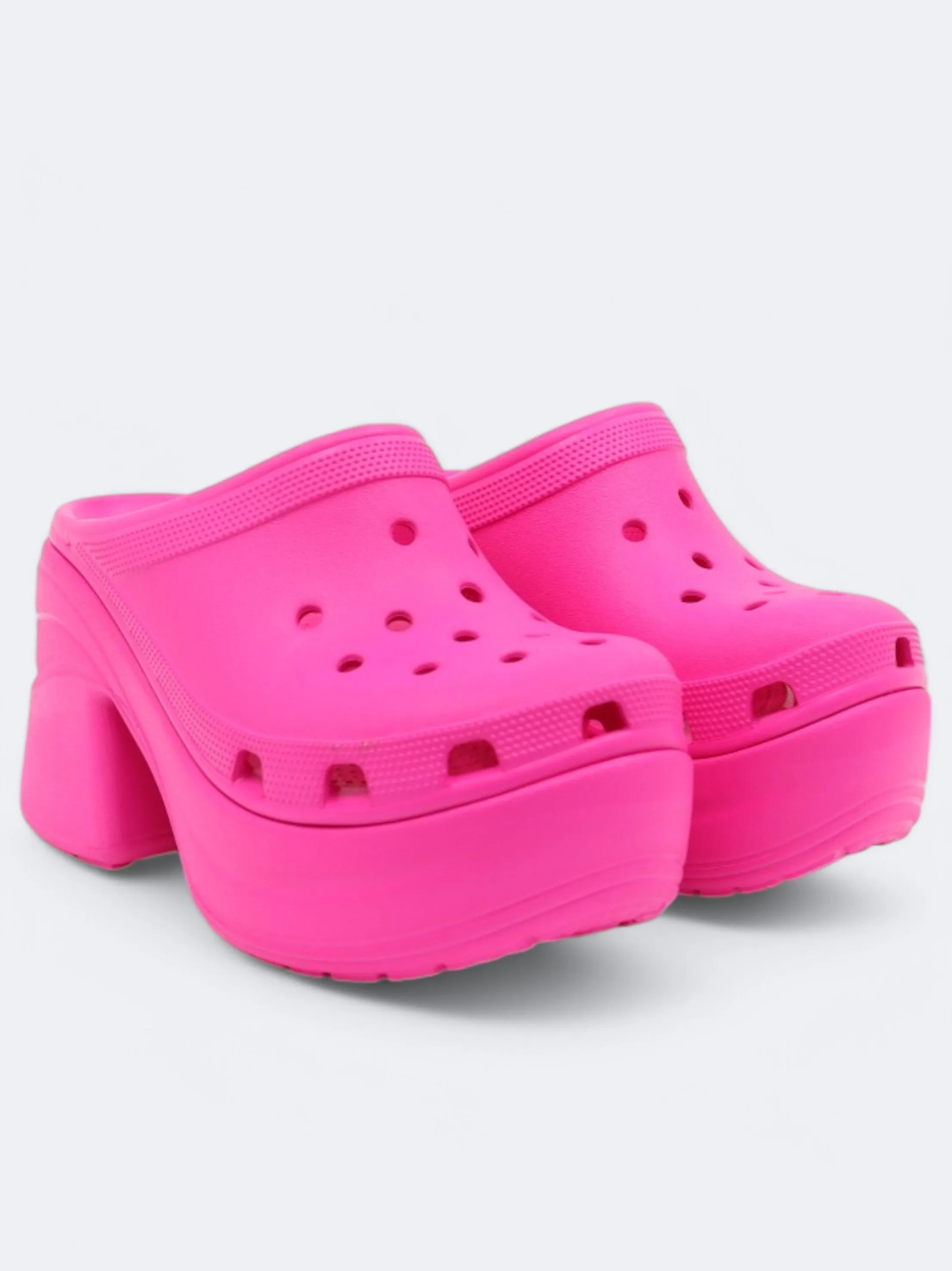 Women's High Heeled Slippers,Pink Outdoor Fuzzy Slippers