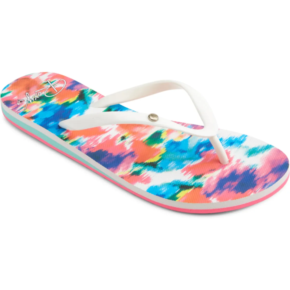White Square Flip Flops Women's Portofino III