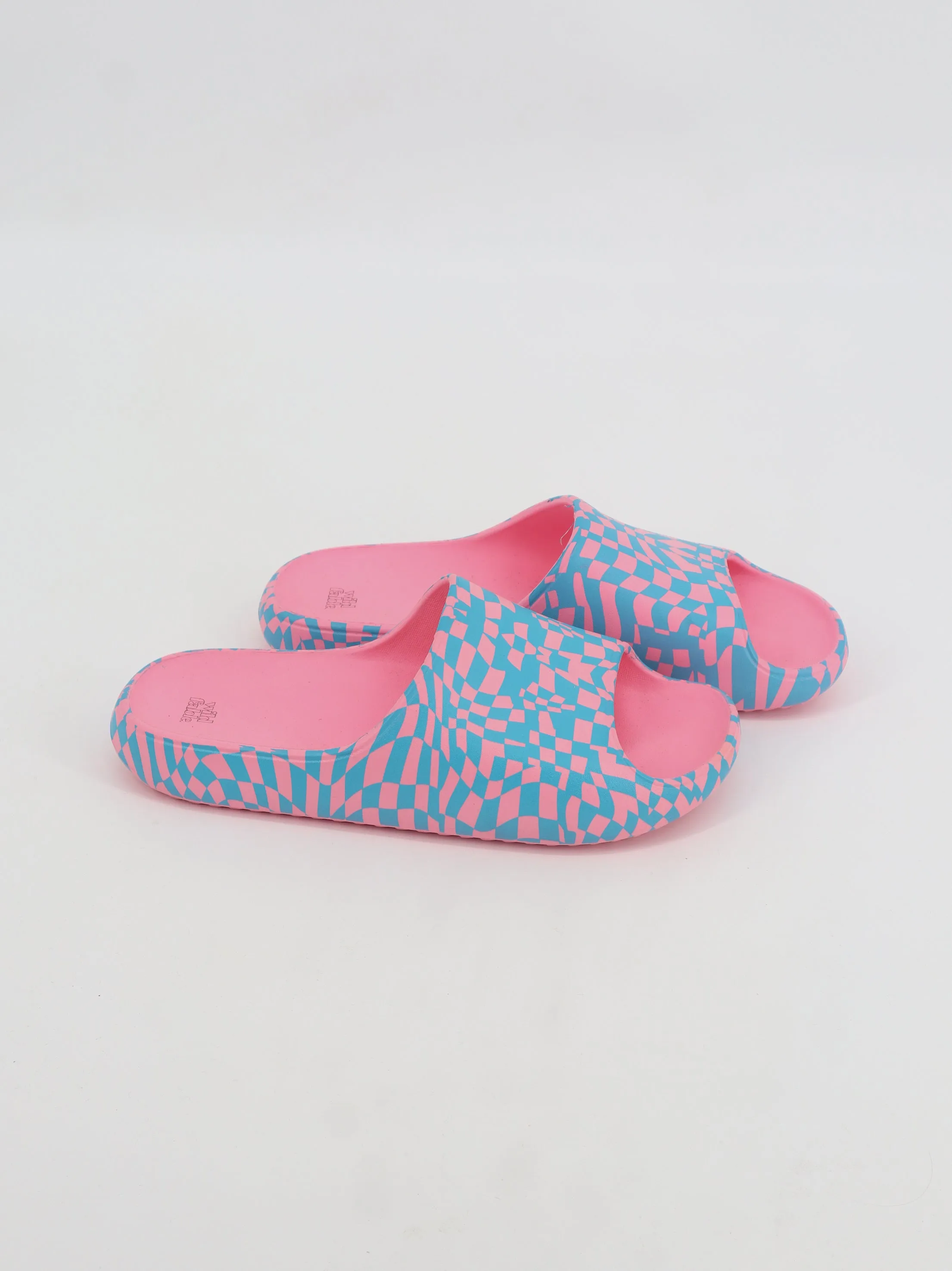 Women's Printed Slippers,Pink/Blue Godzilla Slippers