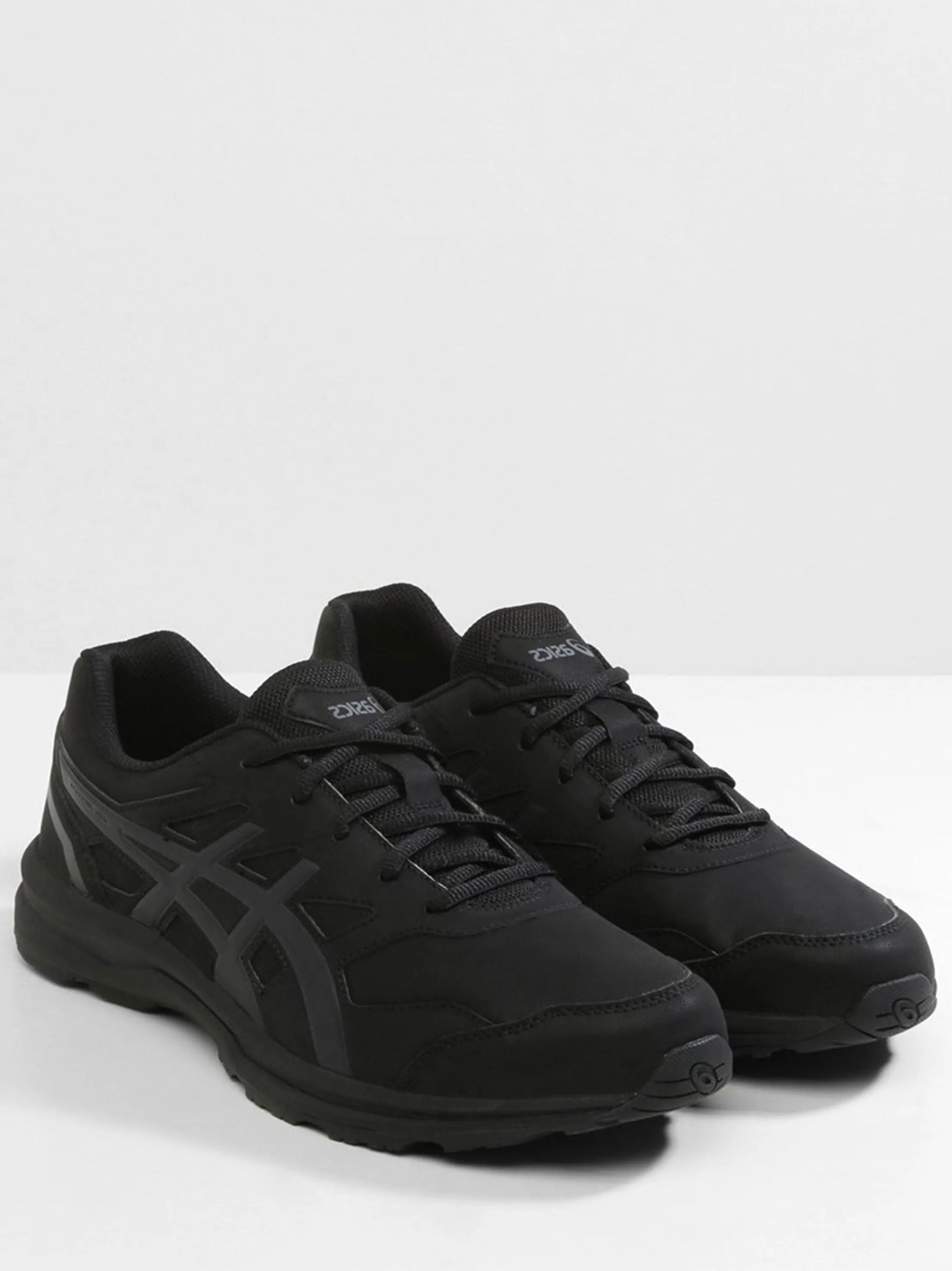 Women's Ribbed Logo Brand Running Shoes,Black Running Shoes For Heavy