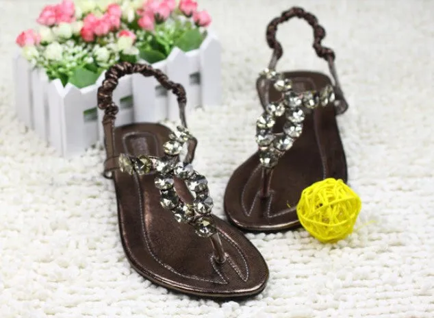 Little Ahi Flip Flops Women's Sandals 2017 Summer Beach Flip Flops Lady Slippers Sandals for Women Diamand Cross Flat Shoes Women Free Shipping WS003