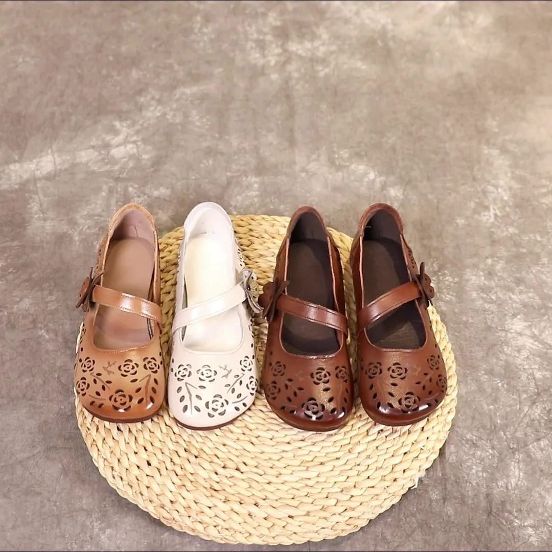 Sandals Resort Turks And Caicos Women's Sandals Hollow Out Literary Style Butterfly Buckle With Flats