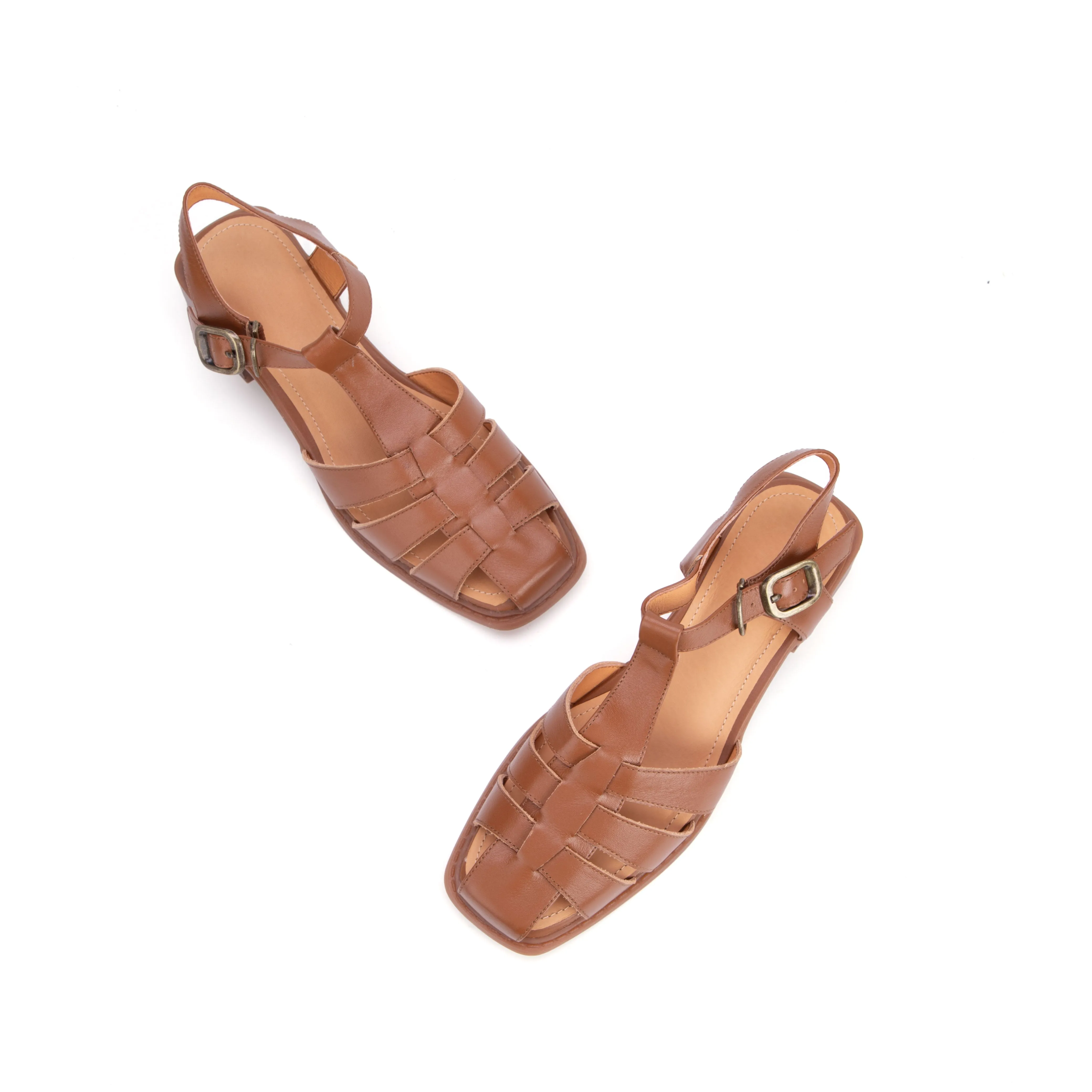 Women's Square Toe Low Heel Fisherman Sandals Sandals Water