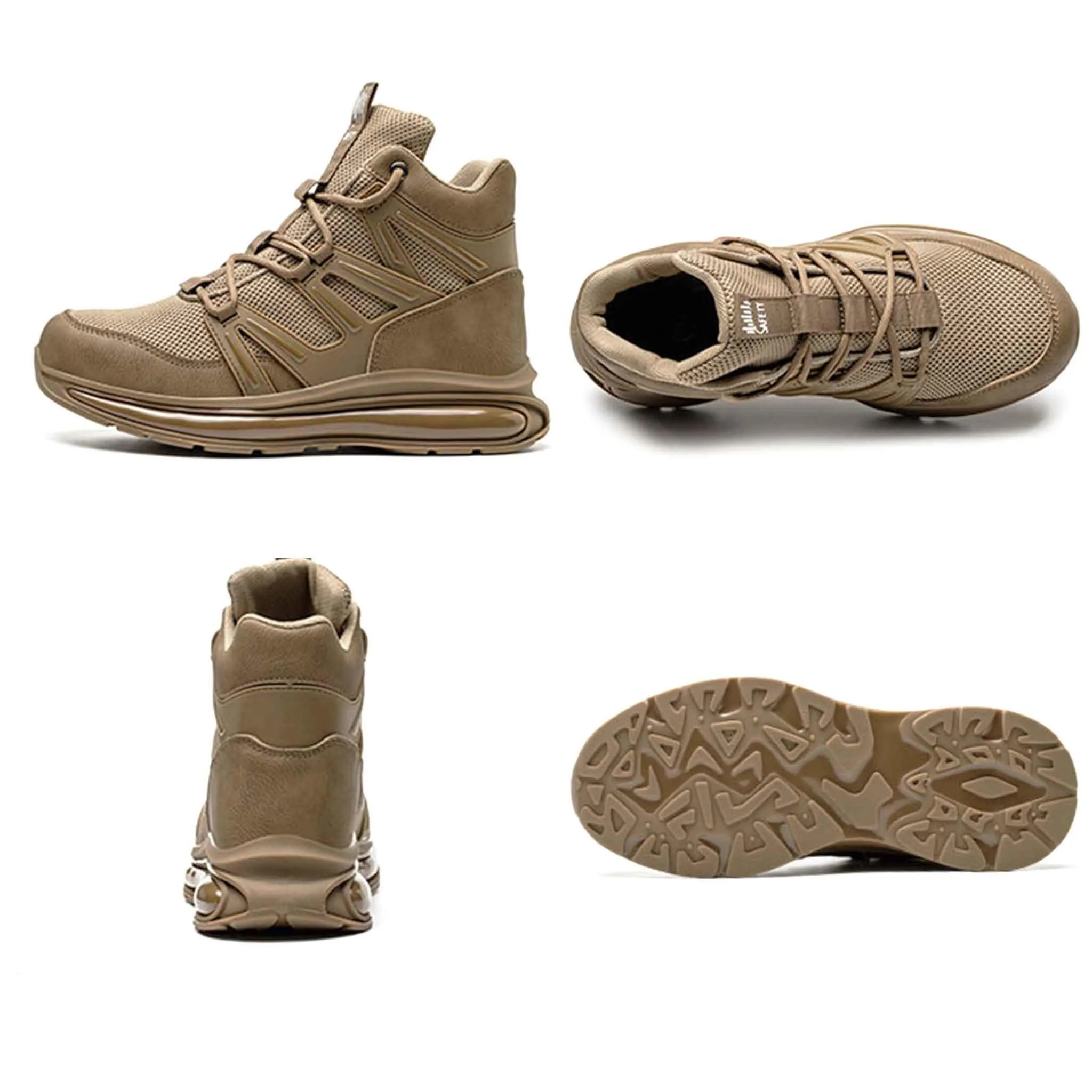 Drying Work Boots Women's Steel Toe Boots - Full Air-Cushioned Sole | B266