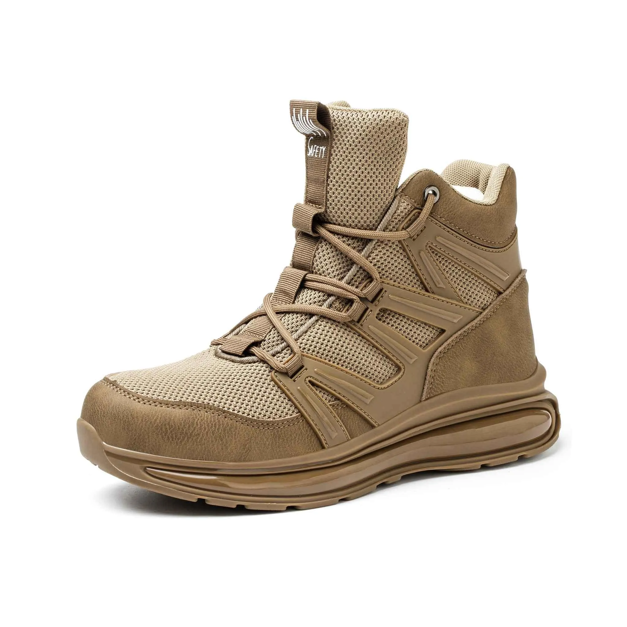 Women's Steel Toe Boots - Full Air-Cushioned Sole | B266 Steel Toe Work Boots Near Me