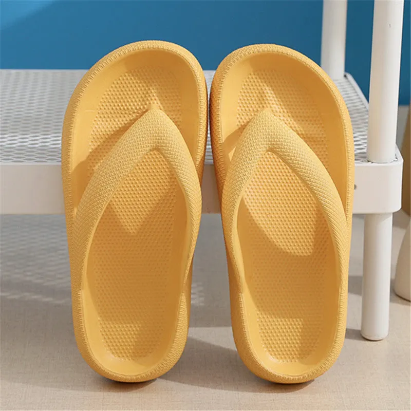 Clip Toe Shoes Eva Non-Slip Slippers Soft Sole Flip Flops Women Thick Bottom Bathroom Slides Summer Images Of Flip Flops