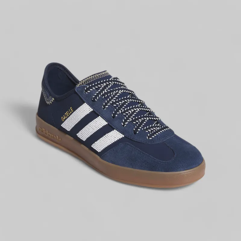 X CLOT By Edison Chen Gazelle - Collegiate Navy Adidas Climacool Shoes Original