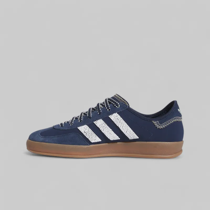 Street Soccer Shoes Adidas X CLOT By Edison Chen Gazelle - Collegiate Navy