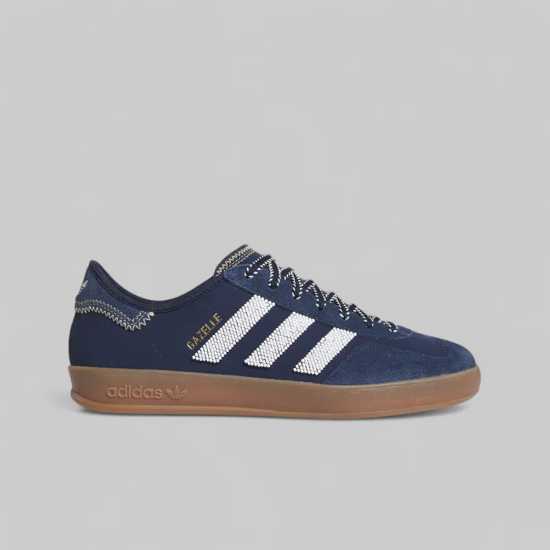 X CLOT By Edison Chen Gazelle - Collegiate Navy Adidas Gym Shoe