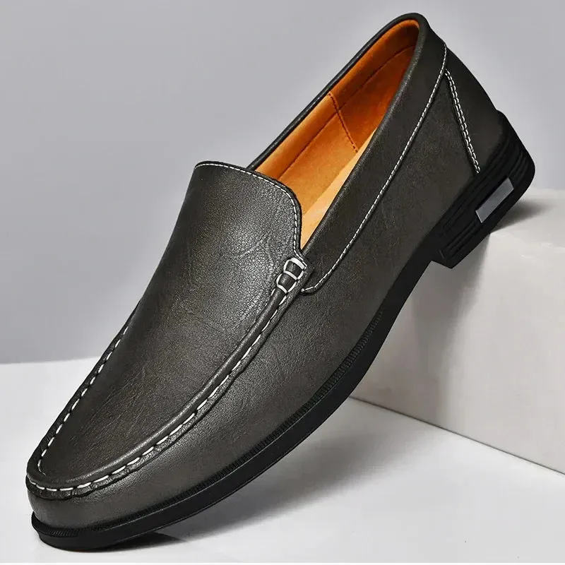 Classic Lug Loafers XANDER - GLIMMER LEATHER LOAFERS