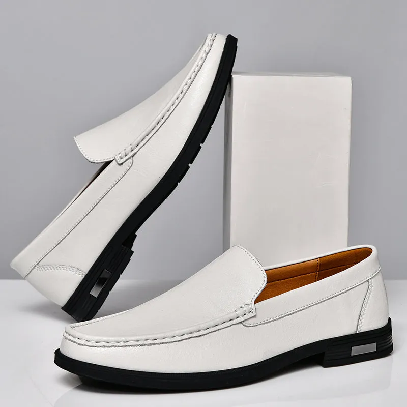 XANDER - GLIMMER LEATHER LOAFERS Dress Penny Loafers