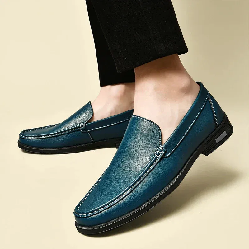 XANDER - GLIMMER LEATHER LOAFERS Breaking In Loafers