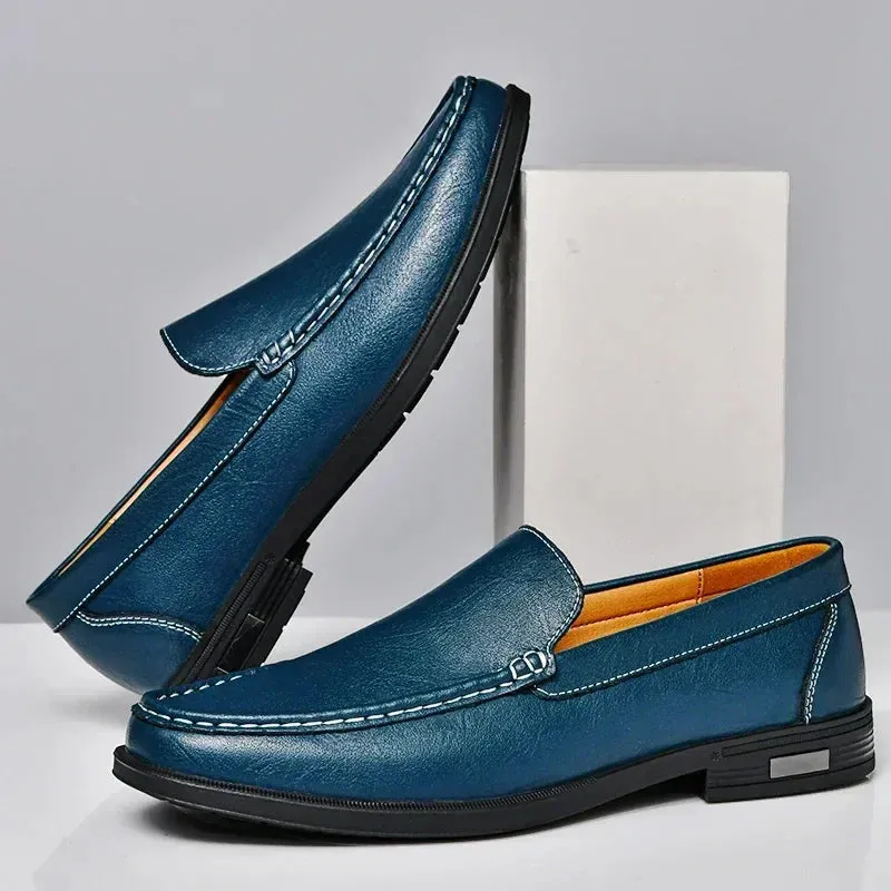 Loafers Slip On XANDER - GLIMMER LEATHER LOAFERS