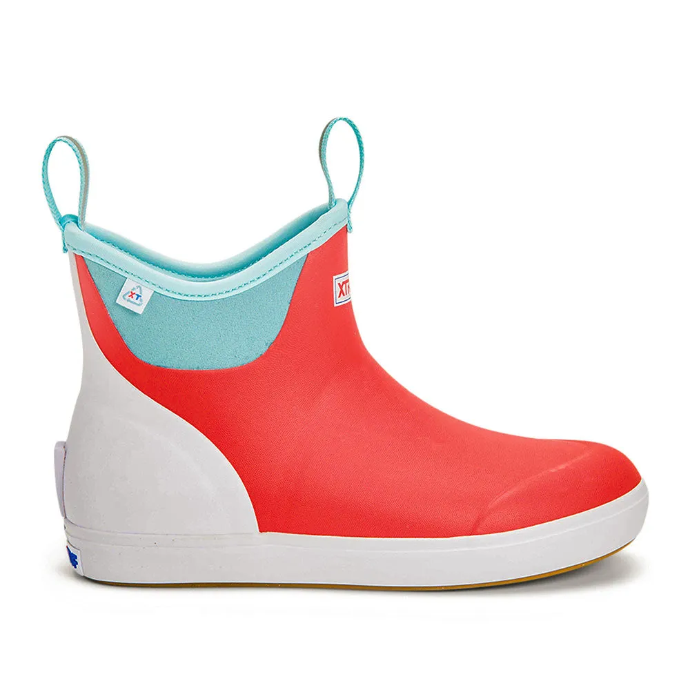 Bungee Slip On Sneakers XTRATUF Women's ADB ECO Ankle Deck Boots- Coral