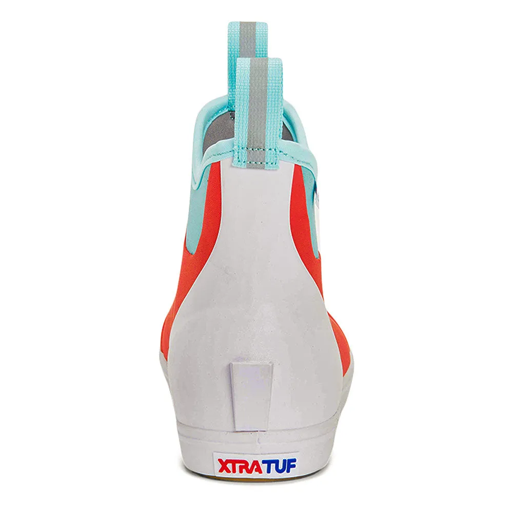 XTRATUF Women's ADB ECO Ankle Deck Boots- Coral Best Slip Ons Best Slip On Walking