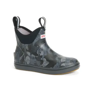 Toe Slip On Shoes XTRATUF Women's Ankle Pull-On Deck Boots- Black Camo
