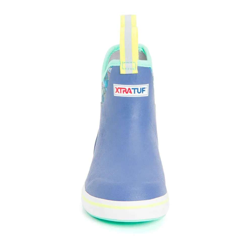 Slip On Shies XTRATUF Women's FisheWear Ankle Deck Boots- Purple / Totally Tarpon