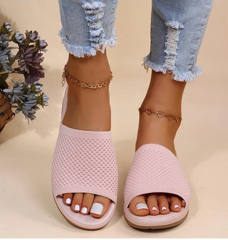 Flip Flops That Support Your Yeknu Women Sandals New Summer Sandals Shoes Women Heels Sandals Breathable Mesh Slipper Wedges Chaussure Femme Summer Flip Flops