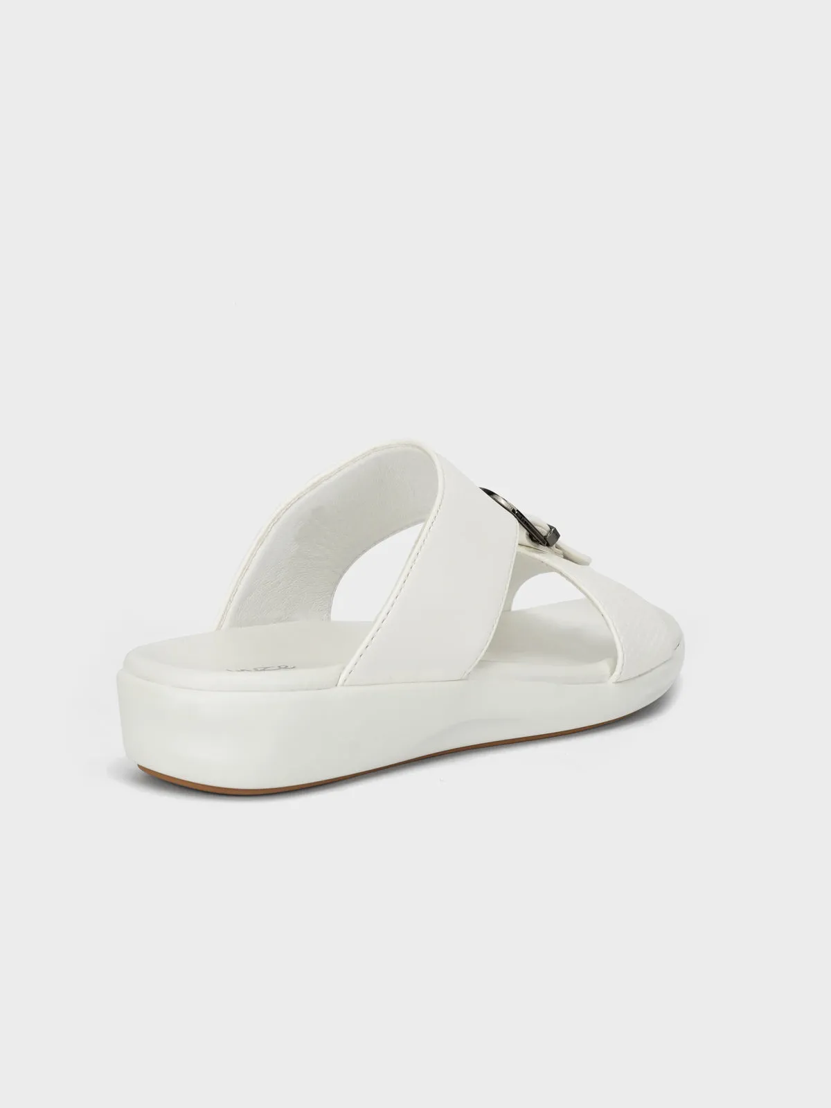 Mens "OLEH" Buckled Flat Summer Slippers Elf Slippers